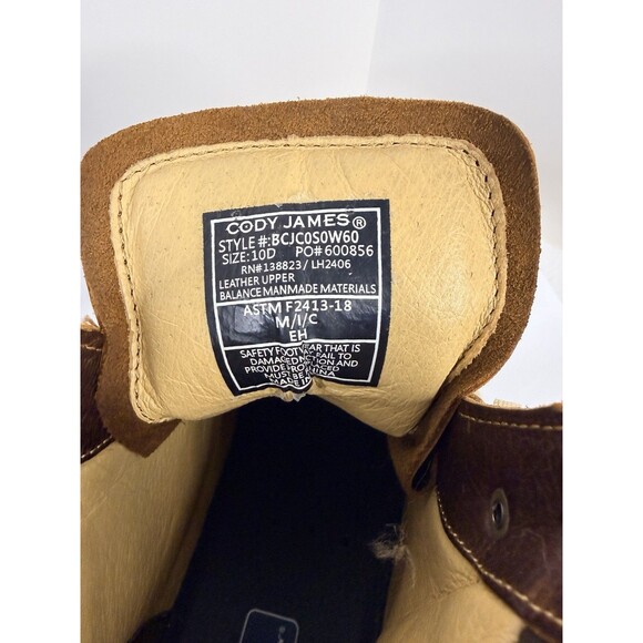 Cody James Men\'s Xero Lite Lace-Up Moc Work Boots Comp Toe Brown Size 10D main image 6